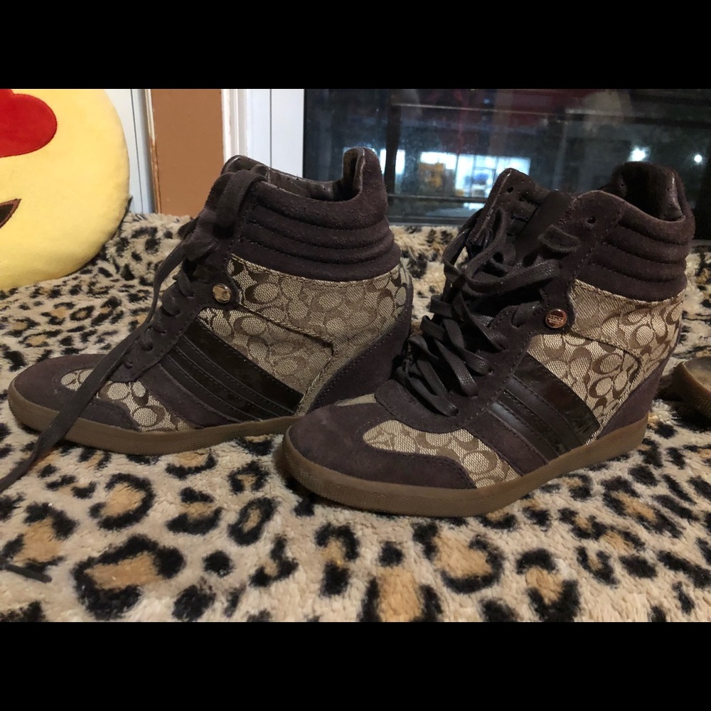 Coach wedge sneakers 👟